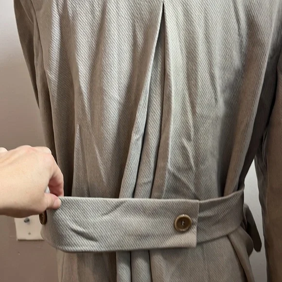 Zara overcoats winter collection wool double breasted tan collared trench 6 - Picture 4 of 8